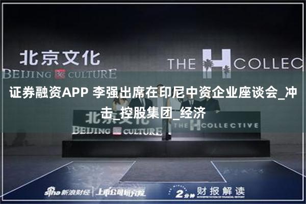 证券融资APP 李强出席在印尼中资企业座谈会_冲击_控股集团_经济